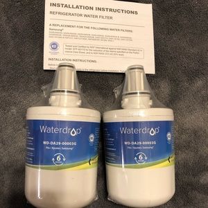 Waterdrop refrigerator water filter replacement (2 pk)